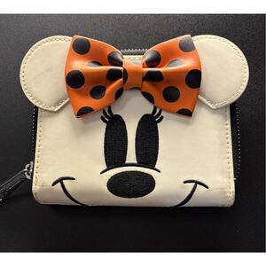 Loungefly Disney Minnie Mouse Ghost Zip Around Wallet Glow-in-the-Dark
